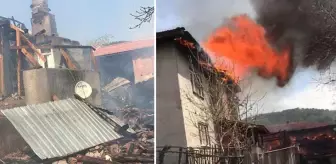 Çalıları yakmak isterken kendi evini yakıp kül etti