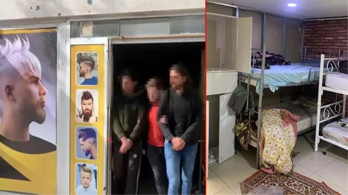 Kuafördeki gizli geçitten içeri giriliyor! Mültecilerin kaldığı 'şok evi'ne operasyon