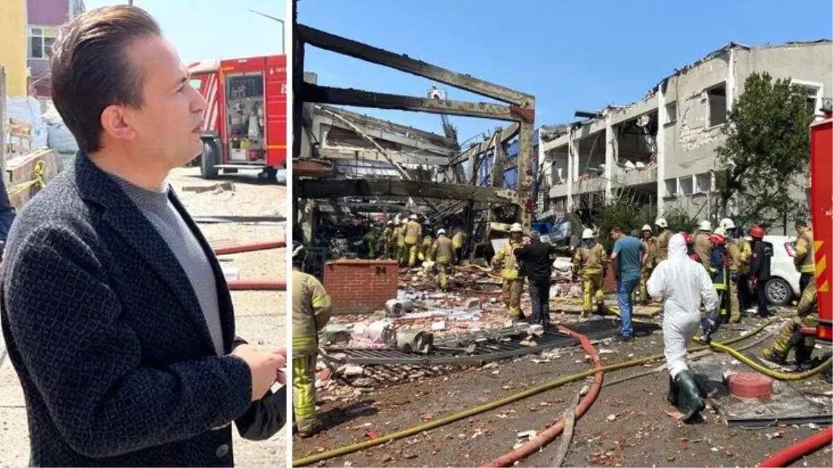 Şadi Yazıcı'nın olay yerinden paylaştığı fotoğraf Tuzla'daki patlamanın şiddetini gözler önüne serdi