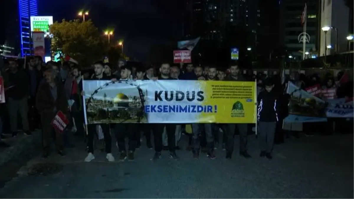 Dünya Kudüs Günü'nde İsrail'in İstanbul Başkonsolosluğu önünde eylem