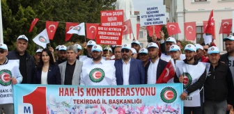 KIRKLARELİ - Trakya'da 1 Mayıs Emek ve Dayanışma Günü kutlandı