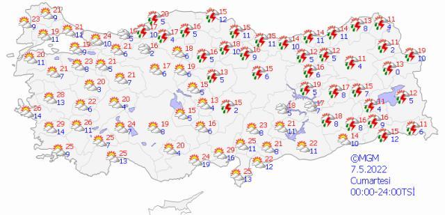 Bayram planı yapanlar dikkat! Meteoroloji sağanak yağış için saat verdi