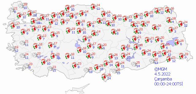 Bayram planı yapanlar dikkat! Meteoroloji sağanak yağış için saat verdi