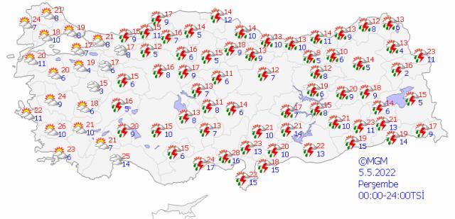 Bayram planı yapanlar dikkat! Meteoroloji sağanak yağış için saat verdi