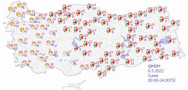 Bayram planı yapanlar dikkat! Meteoroloji sağanak yağış için saat verdi