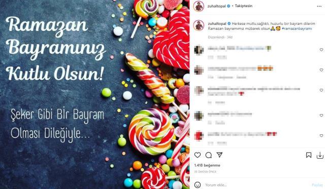 Ünlü isimler Ramazan Bayramı'nı aileleriyle kutladı! Eşini kaybeden Ece Erken'in paylaşımı ise duygulandırdı