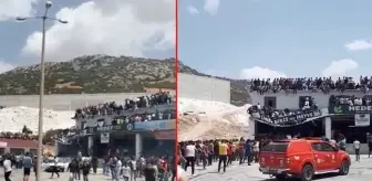 Antalya'da faciadan dönüldü! Drift festivalini izleyenlerin olduğu balkon böyle çöktü