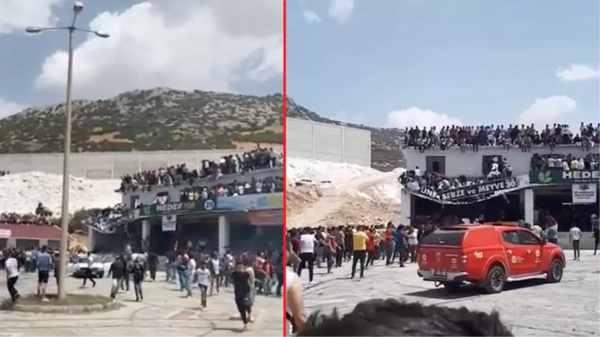 Antalya'da faciadan dönüldü! Drift festivalini izleyenlerin olduğu balkon böyle çöktü