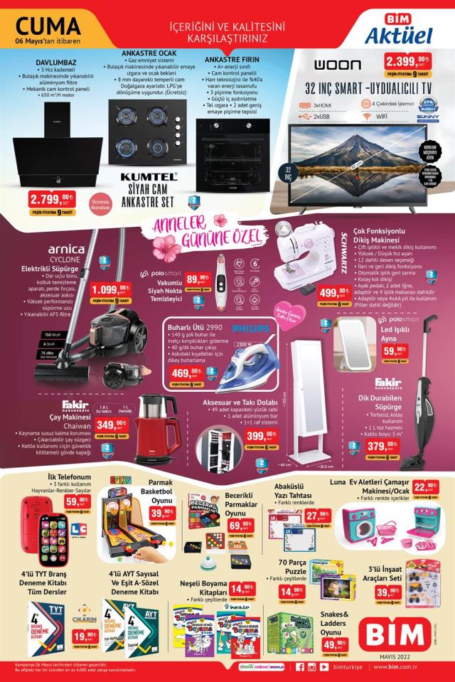 BİM katalog 6 Mayıs: Aktüel ürünler kataloğu yayınlandı! 6 Mayıs Cuma BİM bu hafta katalog ürünleri neler? BİM'e gelecek ürünler ve BİM fiyat listesi
