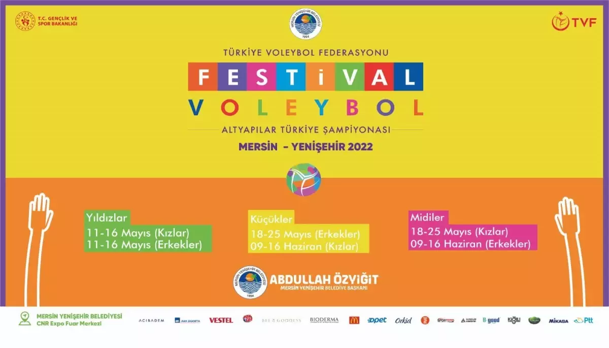 Mersin Yenişehir'de voleybol festivali yapılacak
