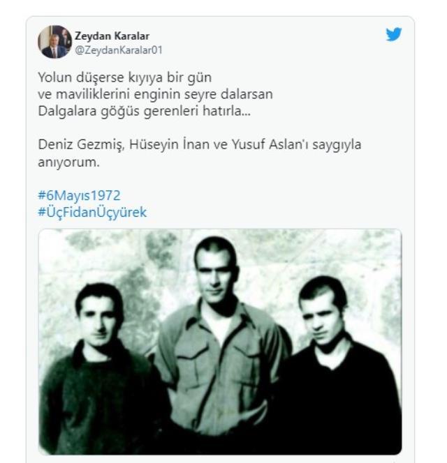 CHP Genel Başkanı Kemal Kılıçdaroğlu Deniz Gezmiş, Yusuf Aslan ve Hüseyin İnan'ı andı: Bundan 50 yıl önce idam edildiler