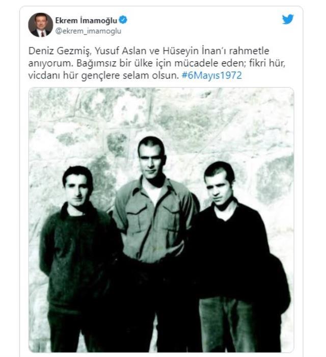 CHP Genel Başkanı Kemal Kılıçdaroğlu Deniz Gezmiş, Yusuf Aslan ve Hüseyin İnan'ı andı: Bundan 50 yıl önce idam edildiler