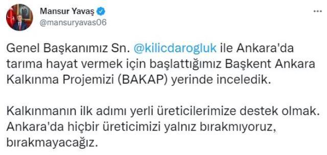 CHP Genel Başkanı Kılıçdaroğlu, Mansur Yavaş ile Ankara'da bir araya geldi