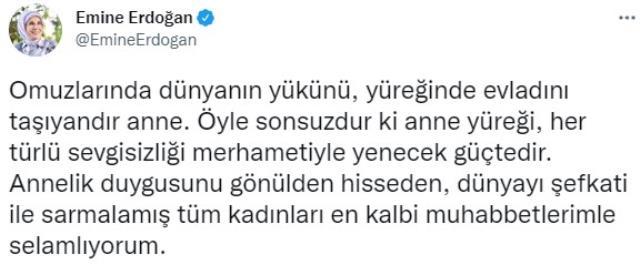 Cumhurbaşkanı Erdoğan'dan duygusal Anneler Günü mesajı: Annelerimiz müşfik bir sığınaktır