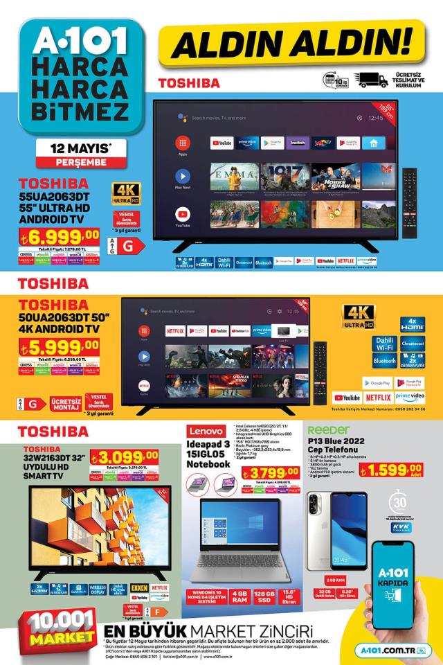 A101 katalog bu hafta! 12 Mayıs A101 bu hafta katalog ürünleri neler? A101'e gelecek ürünler ve A101 fiyat listesi...
