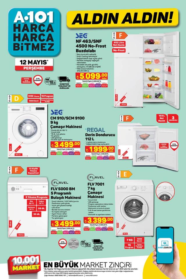 A101 katalog bu hafta! 12 Mayıs A101 bu hafta katalog ürünleri neler? A101'e gelecek ürünler ve A101 fiyat listesi...