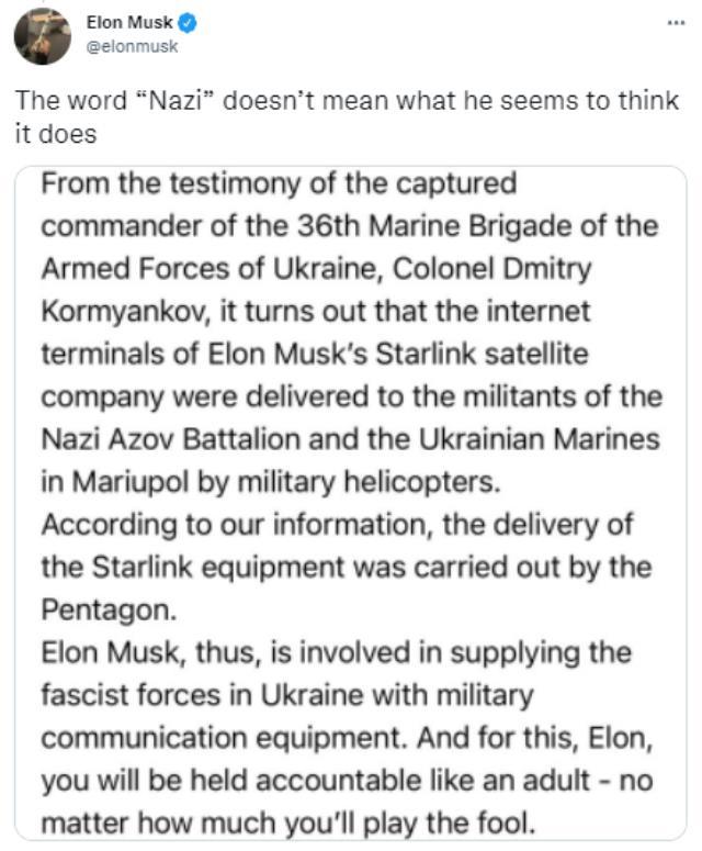 Rusya'nın tehdit ettiği Elon Musk'tan olay paylaşım: Gizemli koşullar altında ölürsem, sizi tanımak güzeldi Rusya'nın tehdit ettiği Elon Musk'tan olay paylaşım: Gizemli koşullar altında ölürsem, sizi tanımak güzeldi