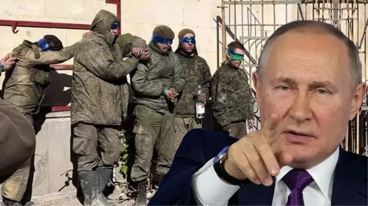 Tam da Zafer Bayramı'nda! Ukrayna, gözleri bantlı Rus askerlerinin fotoğraflarını paylaştı