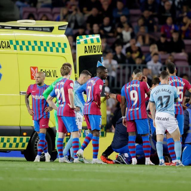 Dünya, Barcelona'nın yıldızı için dua ediyor! Arkadaşları ambulans kapısında sıra oldu