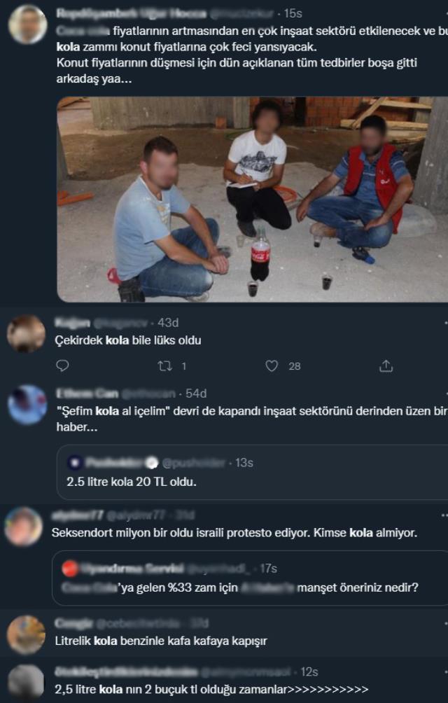 Kolaya gelen zam sosyal medyanın dilinde! 2,5 litrelik kola 20 lira oldu Kolaya gelen zam sosyal medyanın dilinde! 2,5 litrelik kola 20 lira oldu
