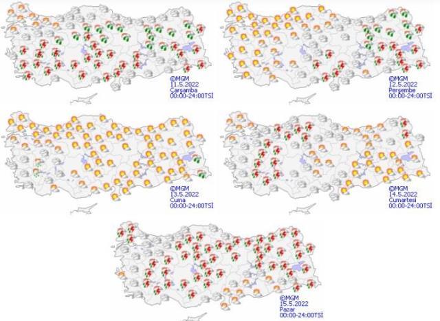 Meteoroloji güncel hava raporunu paylaştı! Sıcaklıklar artıyor, Türkiye cuma günü yazı yaşayacak