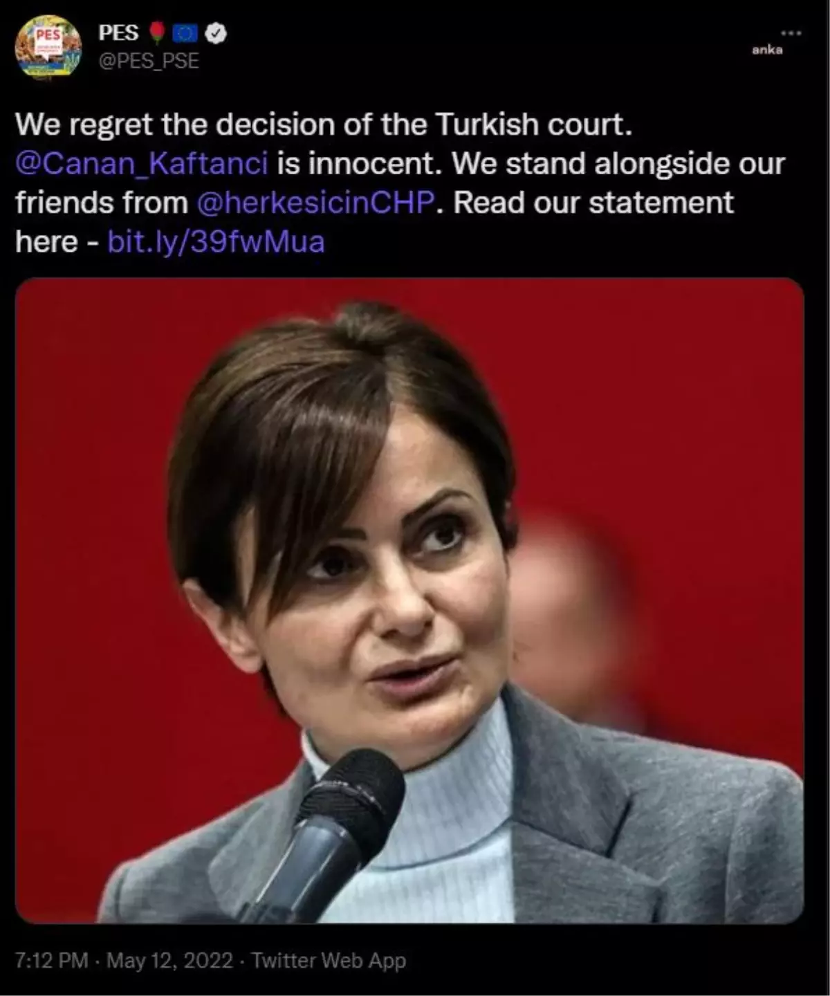 Avrupalı Sosyalistler Partisi: Türkiye'deki Yargı Sistemi Muhalefetten İntikam Almak İçin Kullanılıyor