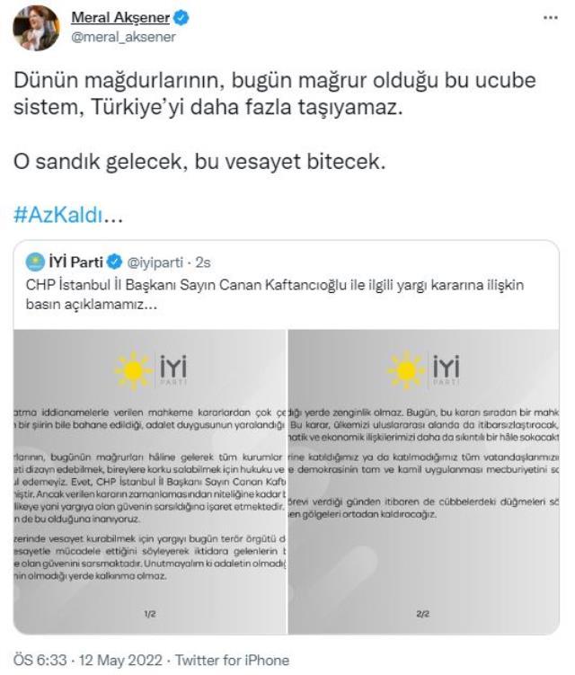 Canan Kaftancıoğlu'na verilen cezanın onanması büyük yankı uyandırdı! Siyasi isimlerden peş peşe açıklama Canan Kaftancıoğlu'na verilen cezanın onanması büyük yankı uyandırdı! Siyasi isimlerden peş peşe açıklama