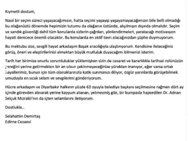 Demirtaş'tan 'aydınlar heyeti' önerisi: Bizim hayalimizdeki Türkiye bir çiçek bahçesidir, tek ırk değil tek yürektir!