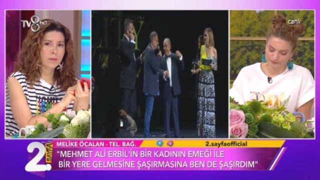 Mehmet Ali Erbil'in 'Bir sana elimi değdiremedim' sözleri karşısında donup kalan Melike Öcalan, ilk kez konuştu Mehmet Ali Erbil'in 'Bir sana elimi değdiremedim' sözleri karşısında donup kalan Melike Öcalan, ilk kez konuştu