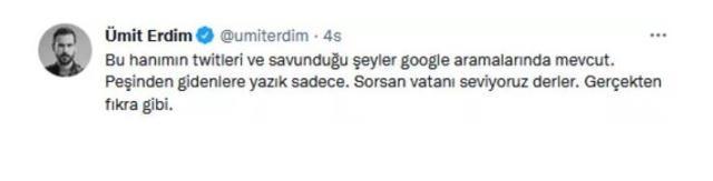 Oyuncu Ümit Erdim'den Canan Kaftancıoğlu'nu destekleyenlere tepki: Sorsak vatanı seviyoruz derler