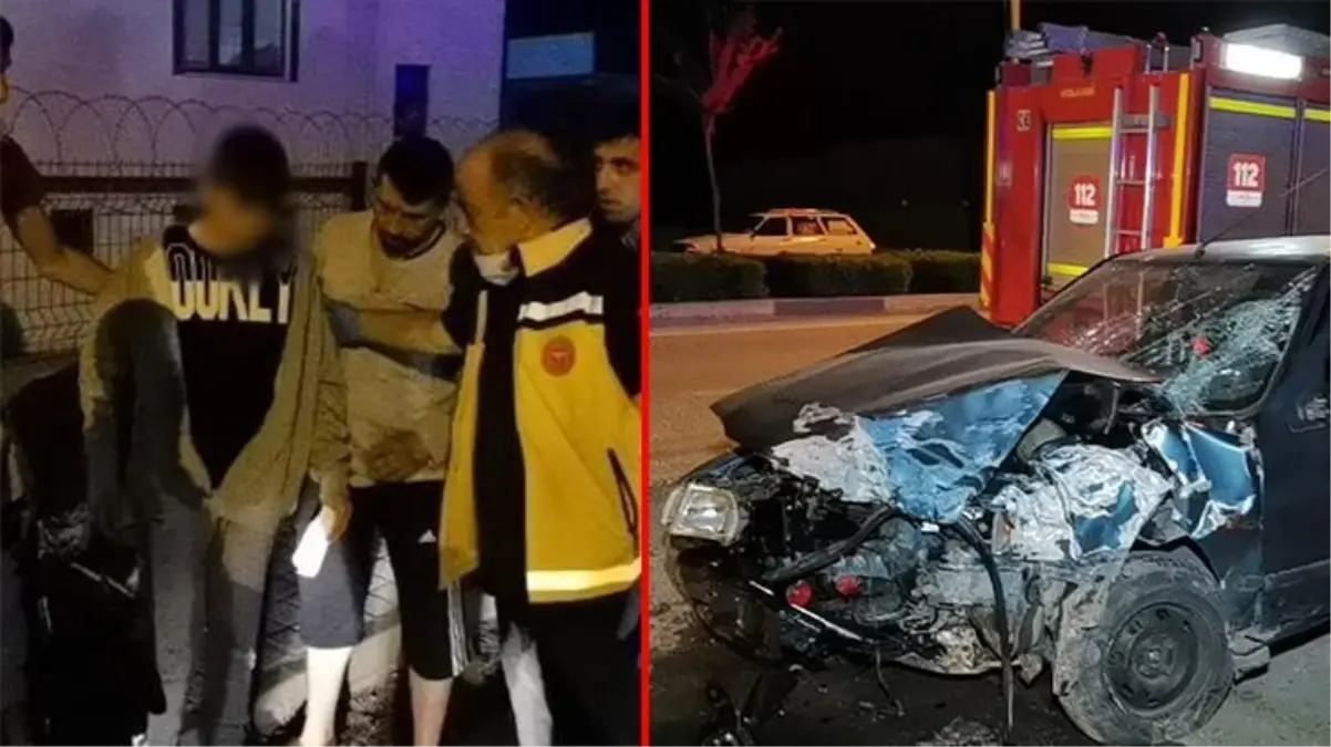 14 yaşındaki genç aracıyla duvara tosladı! Kaza sonrası ise 'üvey baba' korkusundan ağladı