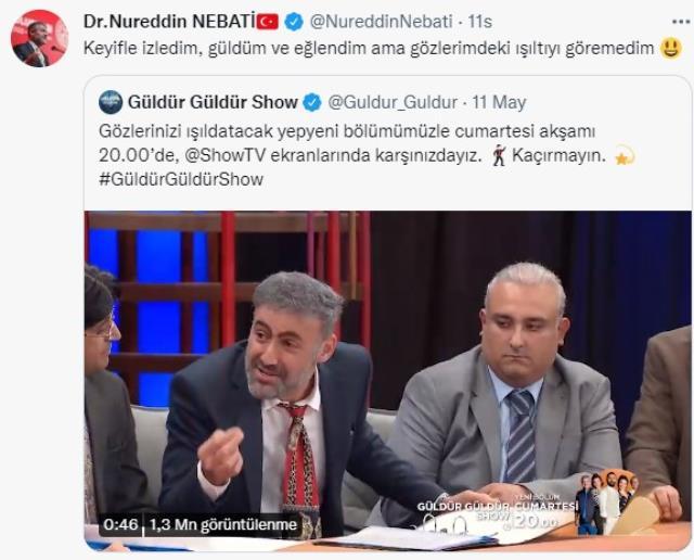Güldür Güldür ekibi Bakan Nebati'yi şova davet etti, yanı gecikmedi: İlk fırsatta geleceğim