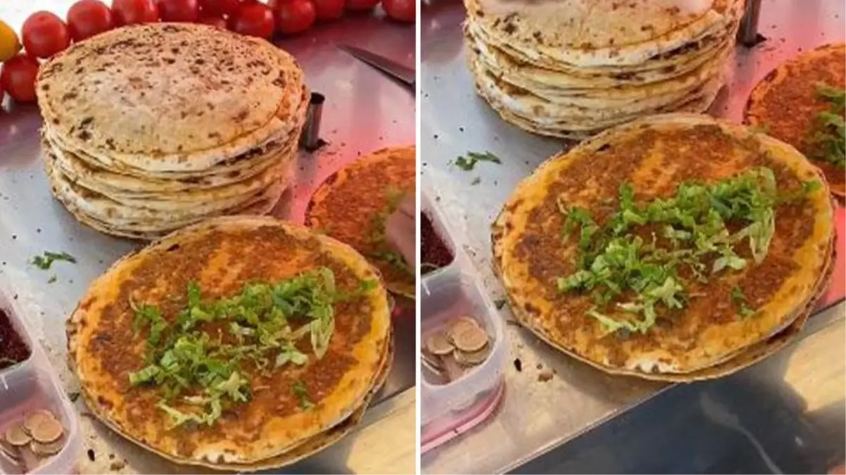 2 TL'ye satılan lahmacun, sosyal medyanın gündemine oturdu: Vallahi çok güzeldi