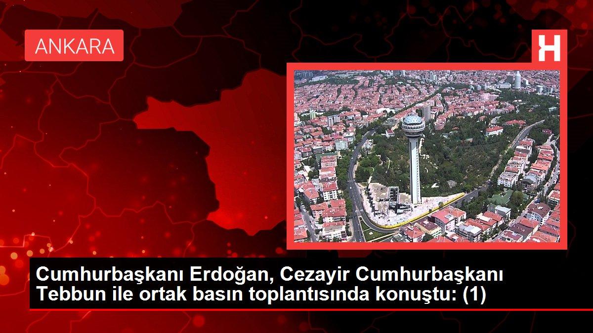 Cumhurbaşkanı Erdoğan, Cezayir Cumhurbaşkanı Tebbun ile ortak basın toplantısında konuştu: (1)