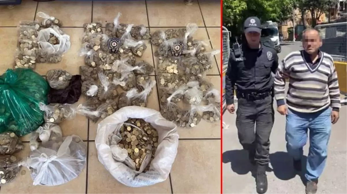 Tam 70 kilo! İstanbul'da tedavüldeki bozuk paraları hurdacıya satarken yakalandılar