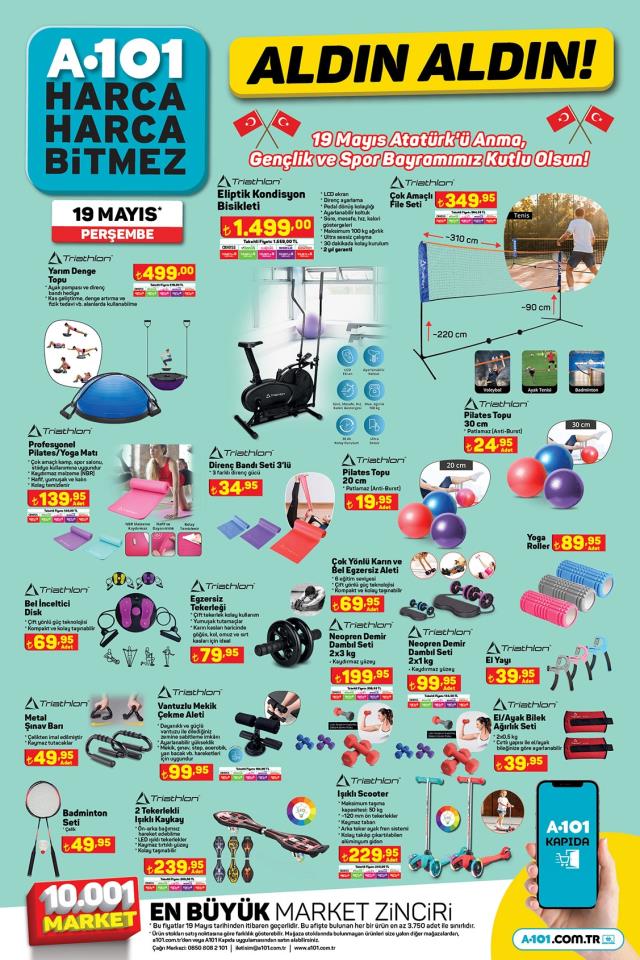 19 Mayıs A101 kataloğu bu hafta! A101 bu hafta katalog ürünleri neler? A101'e gelecek ürünler ve A101 fiyat listesi...