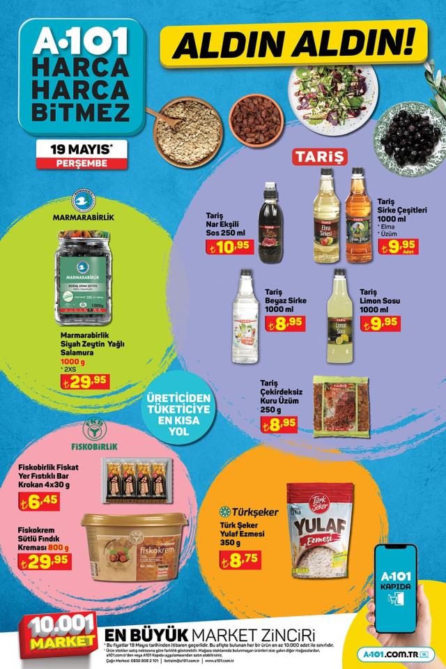 19 Mayıs A101 kataloğu bu hafta! A101 bu hafta katalog ürünleri neler? A101'e gelecek ürünler ve A101 fiyat listesi...