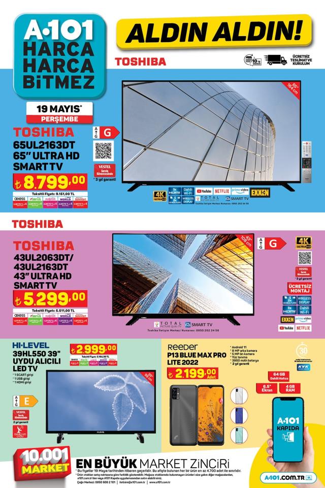 19 Mayıs A101 kataloğu bu hafta! A101 bu hafta katalog ürünleri neler? A101'e gelecek ürünler ve A101 fiyat listesi...