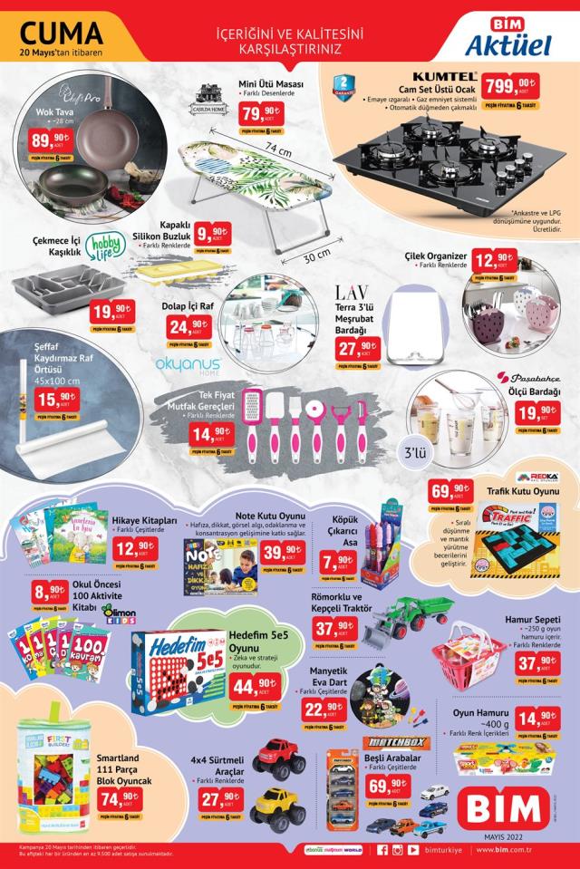 20 Mayıs BİM kataloğu 2022: Aktüel ürünler kataloğu yayınlandı! BİM bu hafta katalog ürünleri neler? BİM'e gelecek ürünler ve BİM fiyat listesi