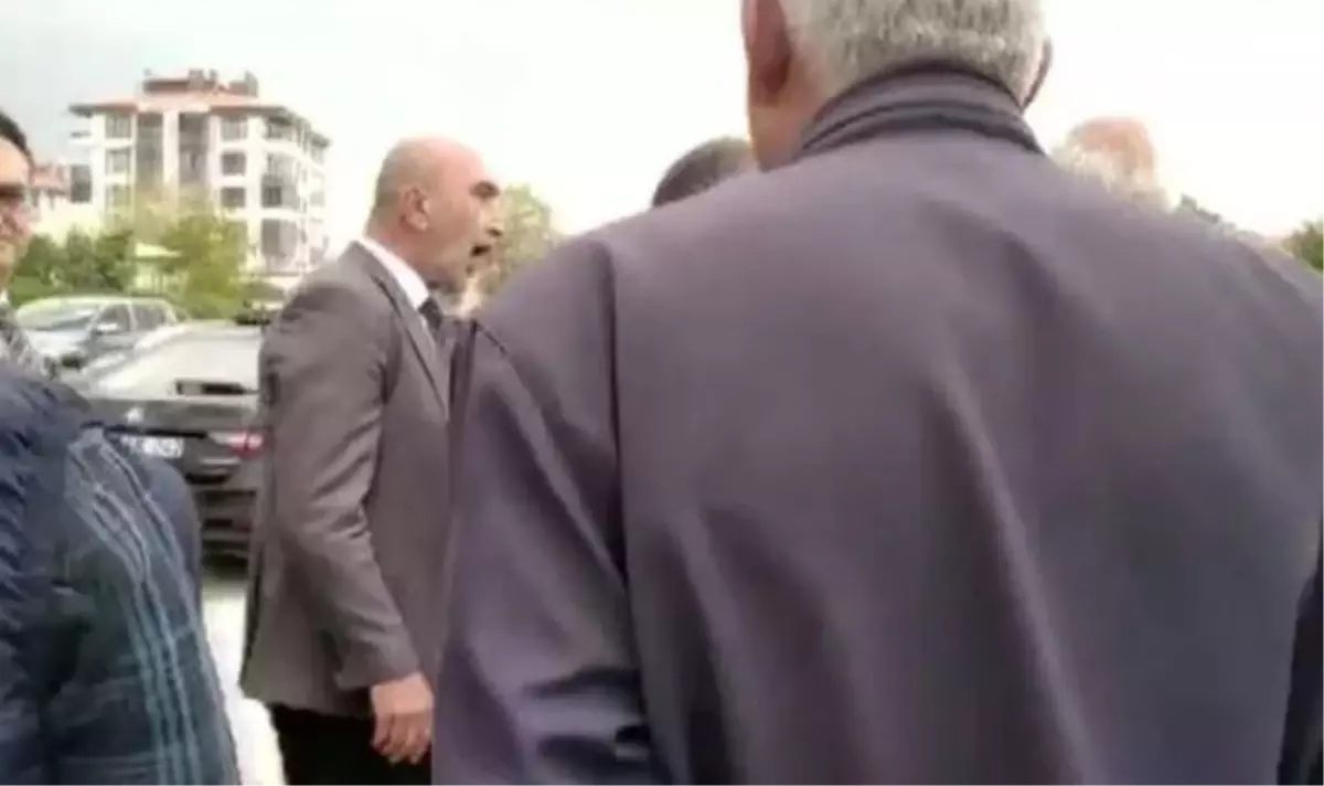 AK Partili İl Başkanı temel atma töreninde vatandaşla tartıştı: Hadsizlik yapma, akıllı ol