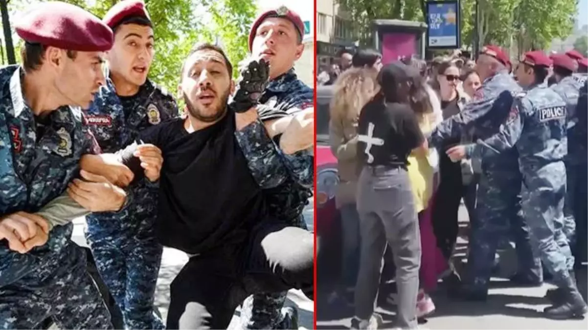 Ermenistan'da muhalifler sokağa çıkıp yolları kapattı! Polis 286 kişiyi gözaltına aldı