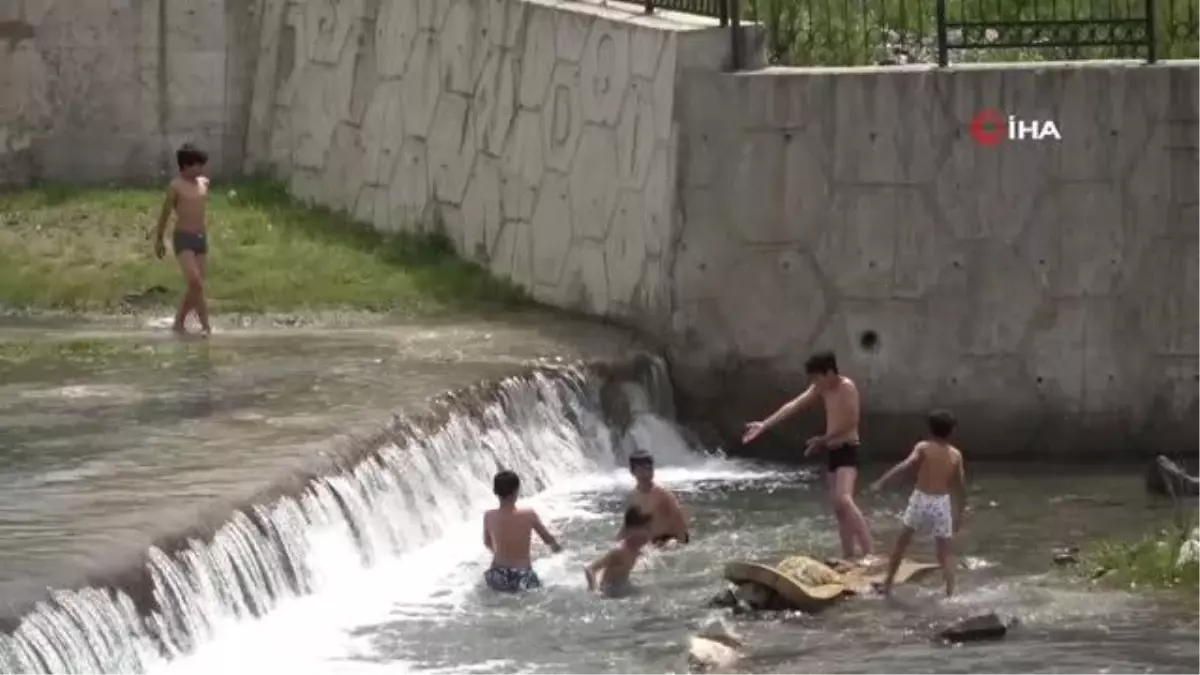 Osmaniye'de su kanalında tehlikeli serinlik