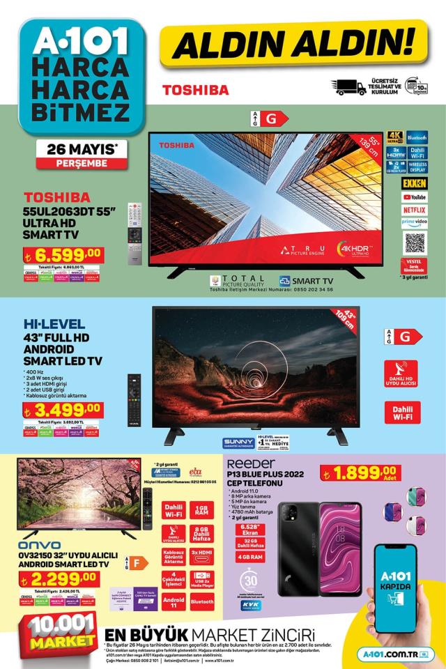 26 Mayıs A101 kataloğu: A101'e gelen ürünler! A101 bu hafta katalog ürünleri neler? A101'e gelecek ürünler ve A101 fiyat listesi...
