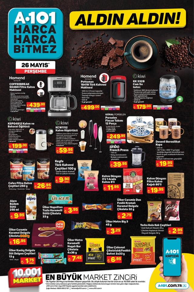 26 Mayıs A101 kataloğu: A101'e gelen ürünler! A101 bu hafta katalog ürünleri neler? A101'e gelecek ürünler ve A101 fiyat listesi...