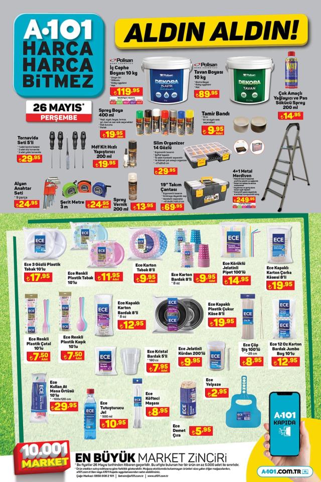 26 Mayıs A101 kataloğu: A101'e gelen ürünler! A101 bu hafta katalog ürünleri neler? A101'e gelecek ürünler ve A101 fiyat listesi...