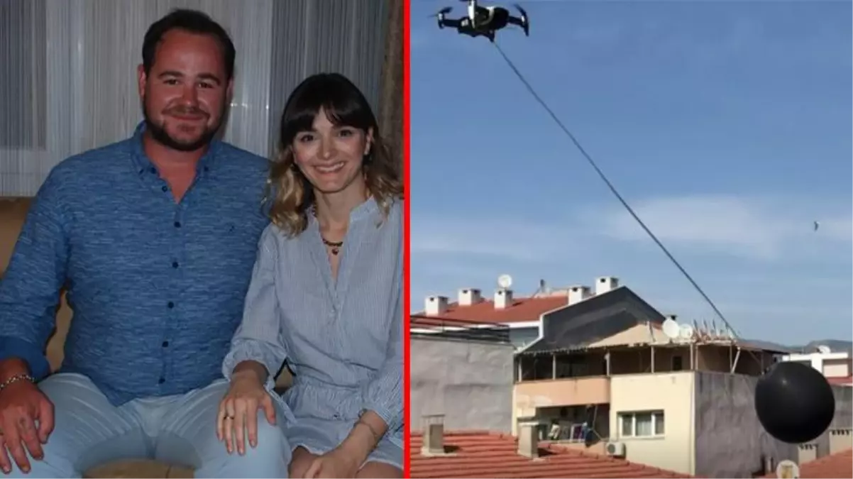 Böylesi daha önce görülmemişti! Genç çift bebeklerinin cinsiyetini dron ile öğrendi