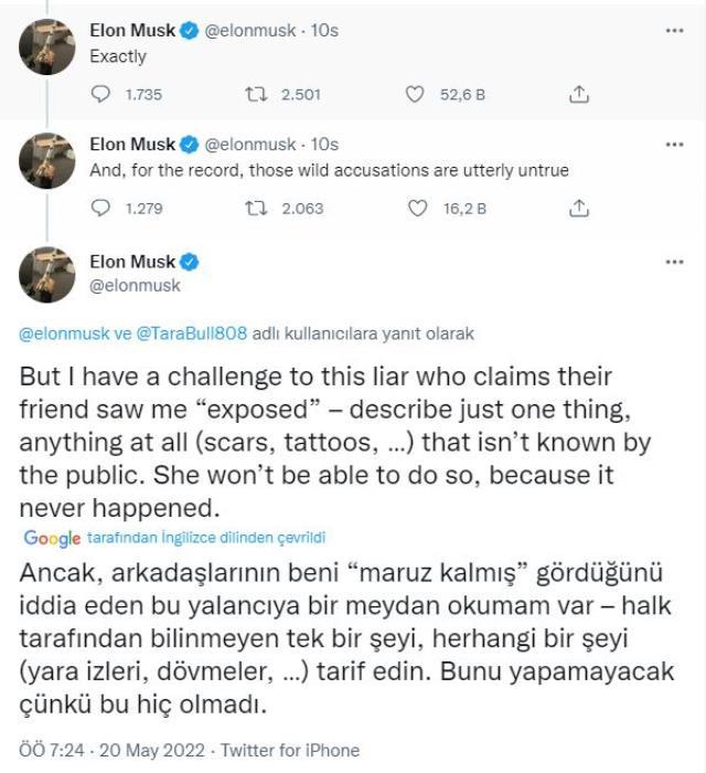 Elon Musk için şoke eden cinsel taciz iddiası: İlk açıklama geldi! Elon Musk için şoke eden cinsel taciz iddiası: İlk açıklama geldi!