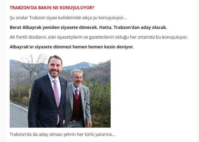 Kulisler hareketlendi! Berat Albayrak kolları sıvadı, siyasete memleketinden dönüyor Kulisler hareketlendi! Berat Albayrak kolları sıvadı, siyasete memleketinden dönüyor