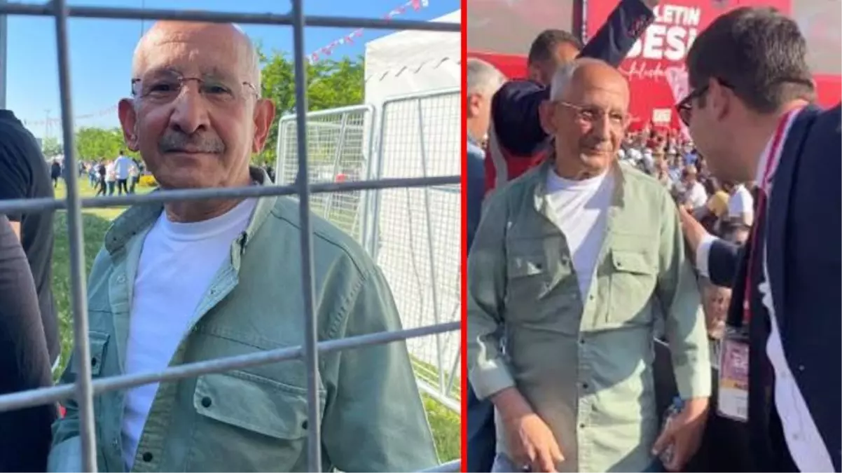 Kılıçdaroğlu'na benzerliği ile dikkat çeken vatandaş mitingde ilgi odağı oldu