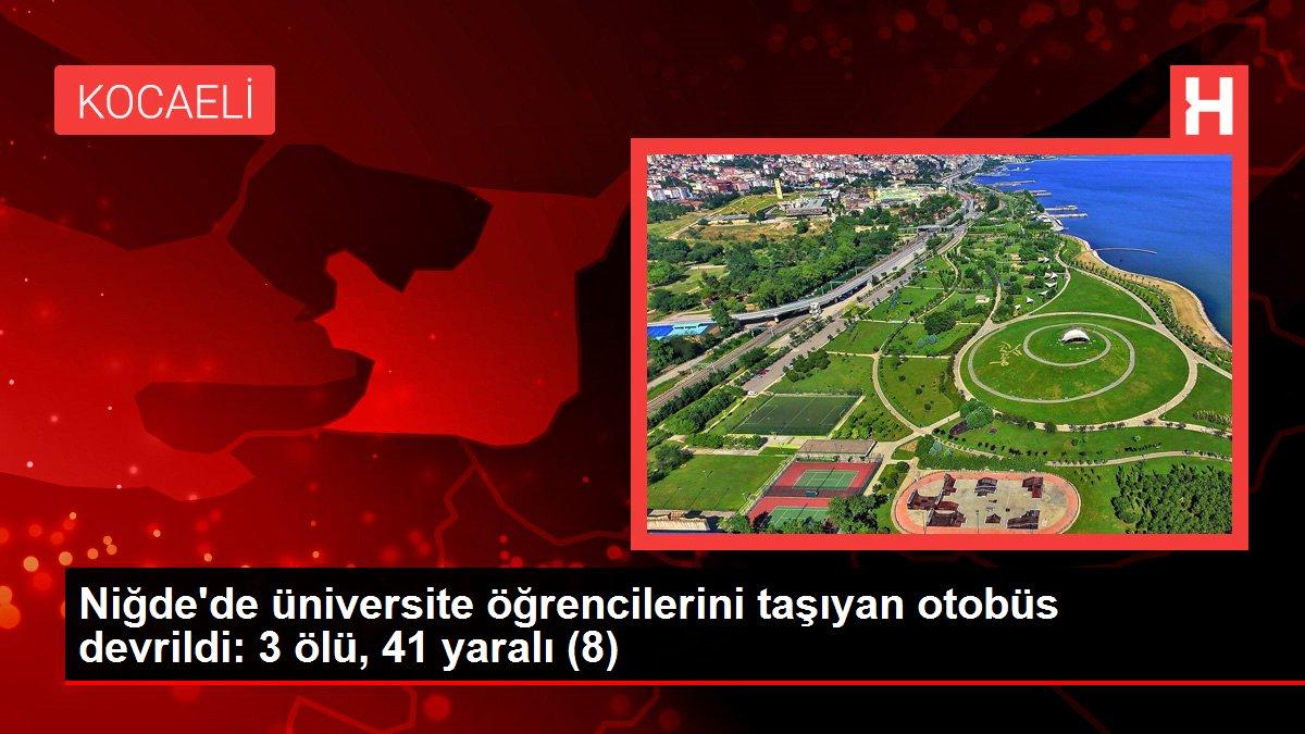 Niğde'de üniversite öğrencilerini taşıyan otobüs devrildi: 3 ölü, 41 yaralı (8)